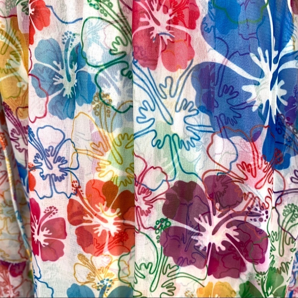 All Things Mochi Kona Polynesian Maxi Dress Hibiscus Floral Tropical — image 2 of 8